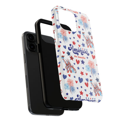 America the Beautiful Tough Phone Case for iPhone and Samsung Galaxy