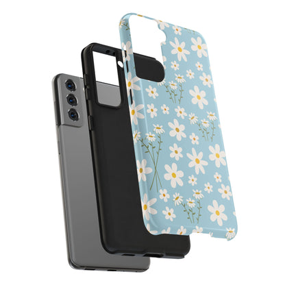 Sky Blue Daisy Tough Phone Case for iPhone and Samsung Galaxy