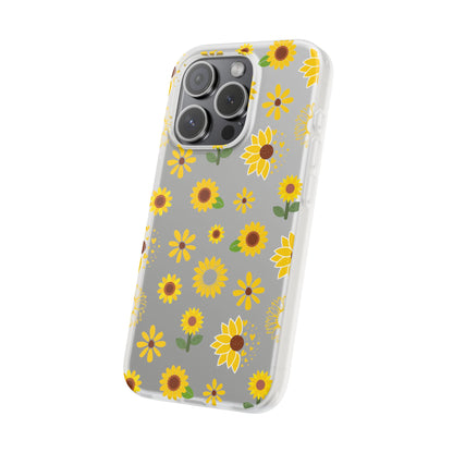 Sunflower Burst Flexible Phone Case iPhone Case Samsung Galaxy