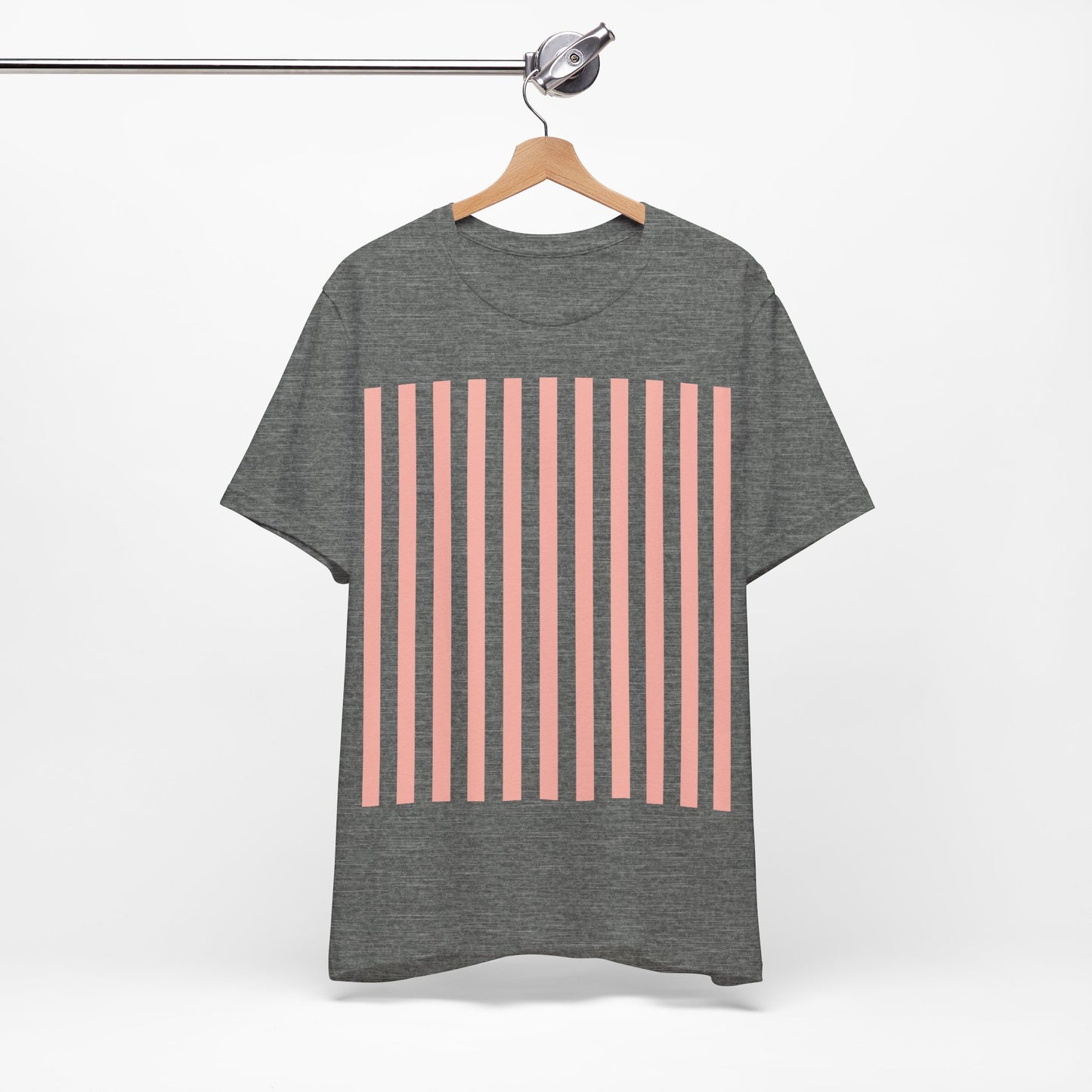 Coral Pink Stripes Shirt