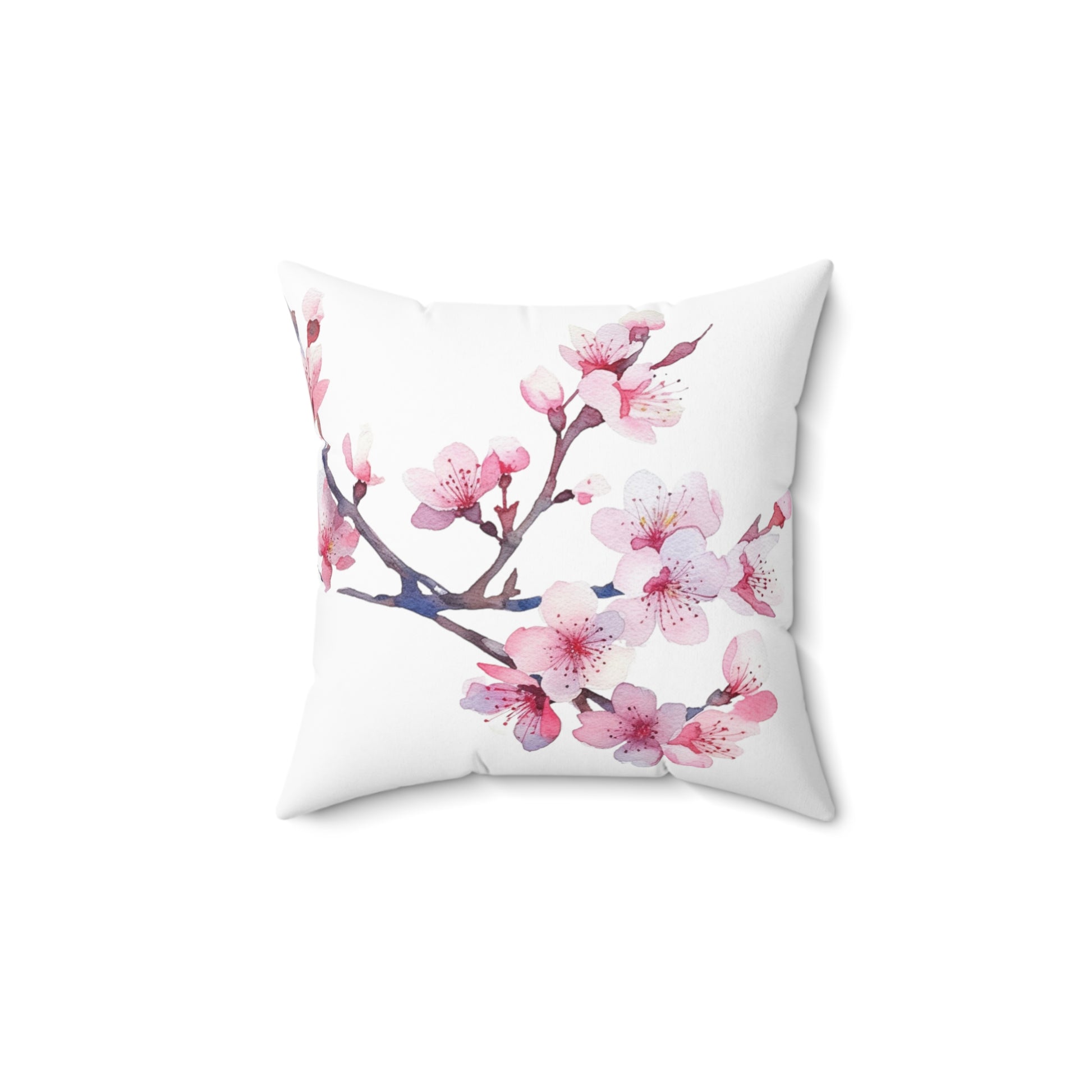 Lovely Cherry Blossom Square Pillow (vL) - Pillow - Kristine Celestine