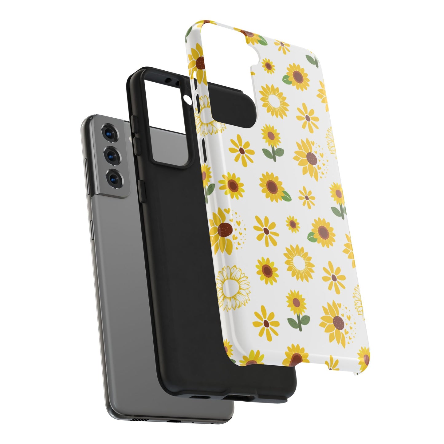 Sunflower Burst Tough Phone Case for iPhone and Samsung Galaxy