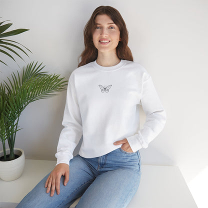 Simple Butterfly Crewneck Sweatshirt