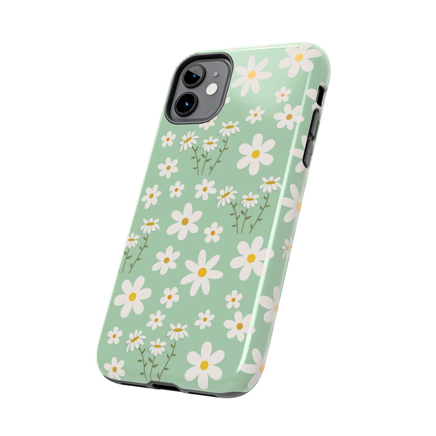 Mint Daisy Delight Tough Phone Case for iPhone and Samsung Galaxy