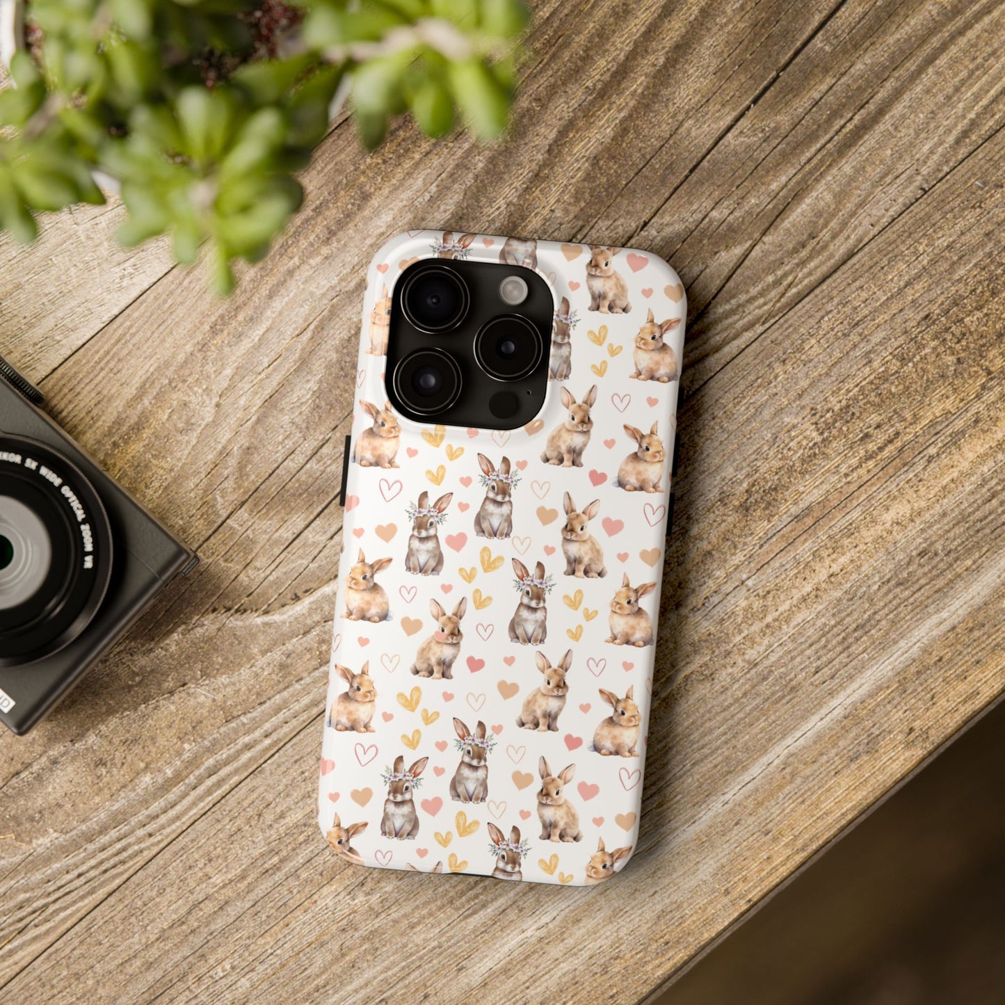 Bunny Love Tough Phone Case for iPhone and Samsung Galaxy