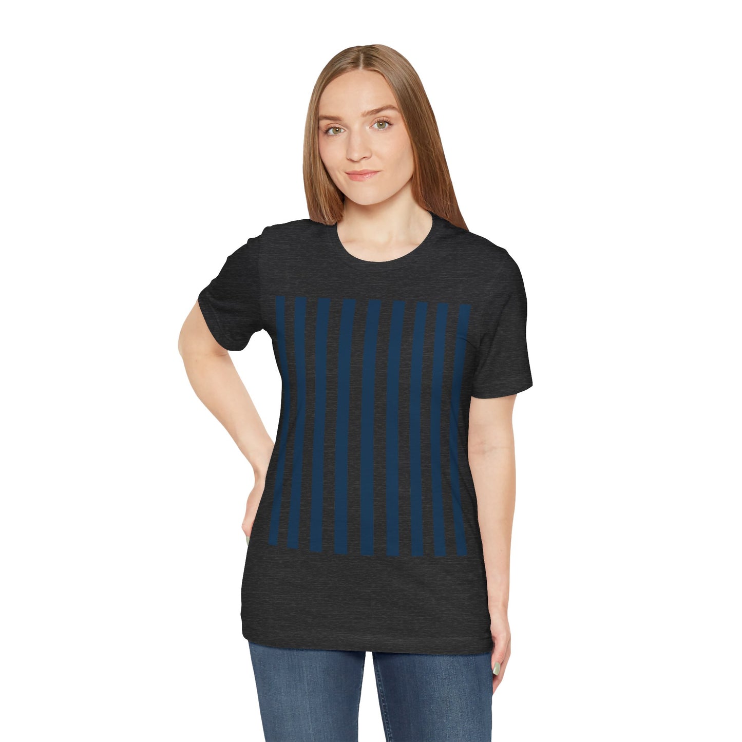 Navy Blue Stripes Shirt Royal Blue T - Shirts - T - Shirt - Kristine Celestine