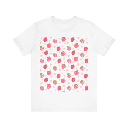 Strawberries and Daisies T - Shirt - T - Shirt - Kristine Celestine