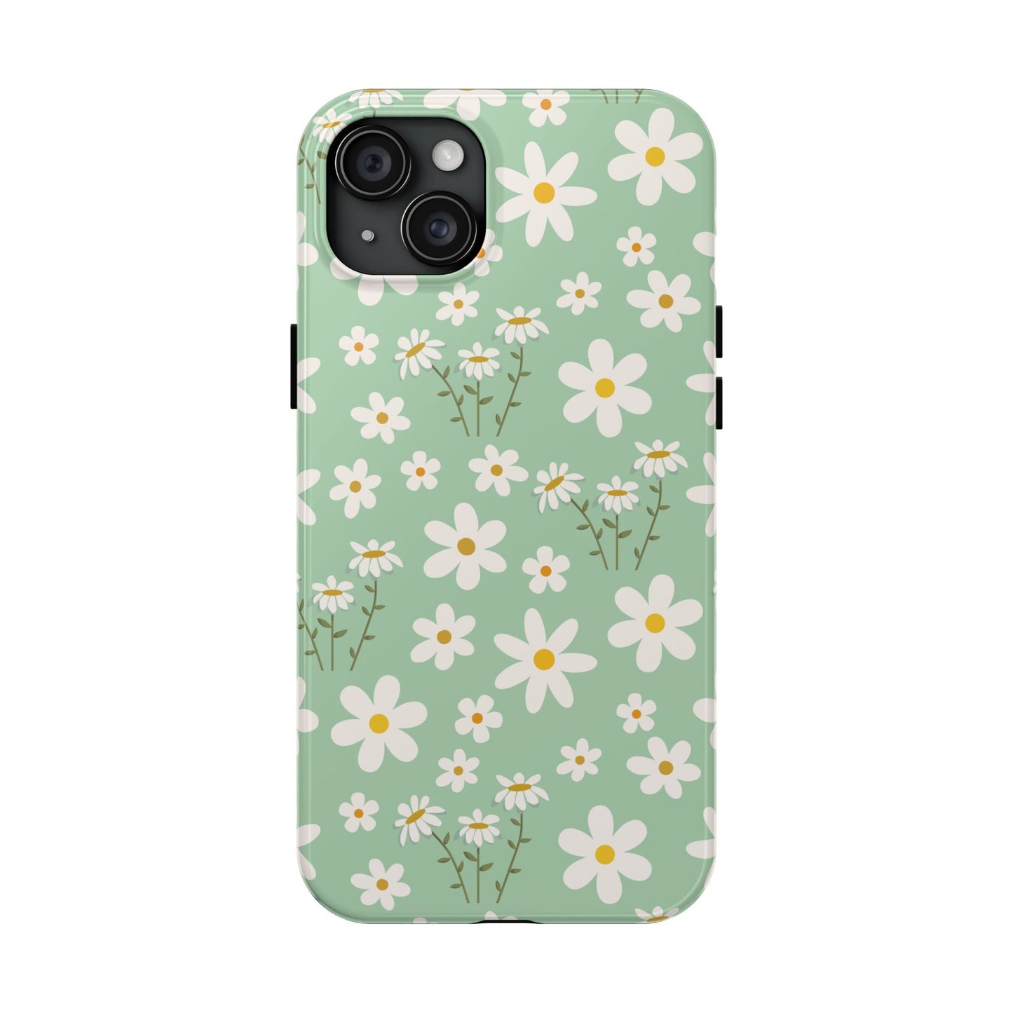 Mint Daisy Delight Tough Phone Case for iPhone and Samsung Galaxy