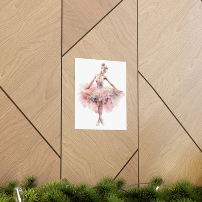 Lovely Pink Ballerina Princess Wall Art Poster (A9) - Poster - Kristine Celestine