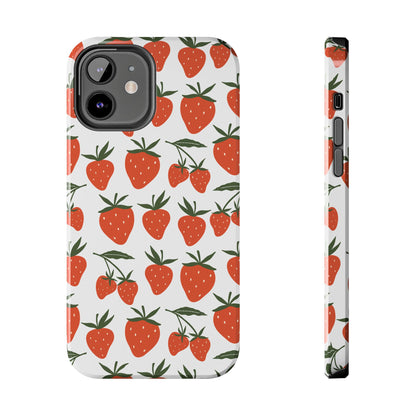 Tropical Strawberry Tough Phone Case for iPhone and Samsung Galaxy