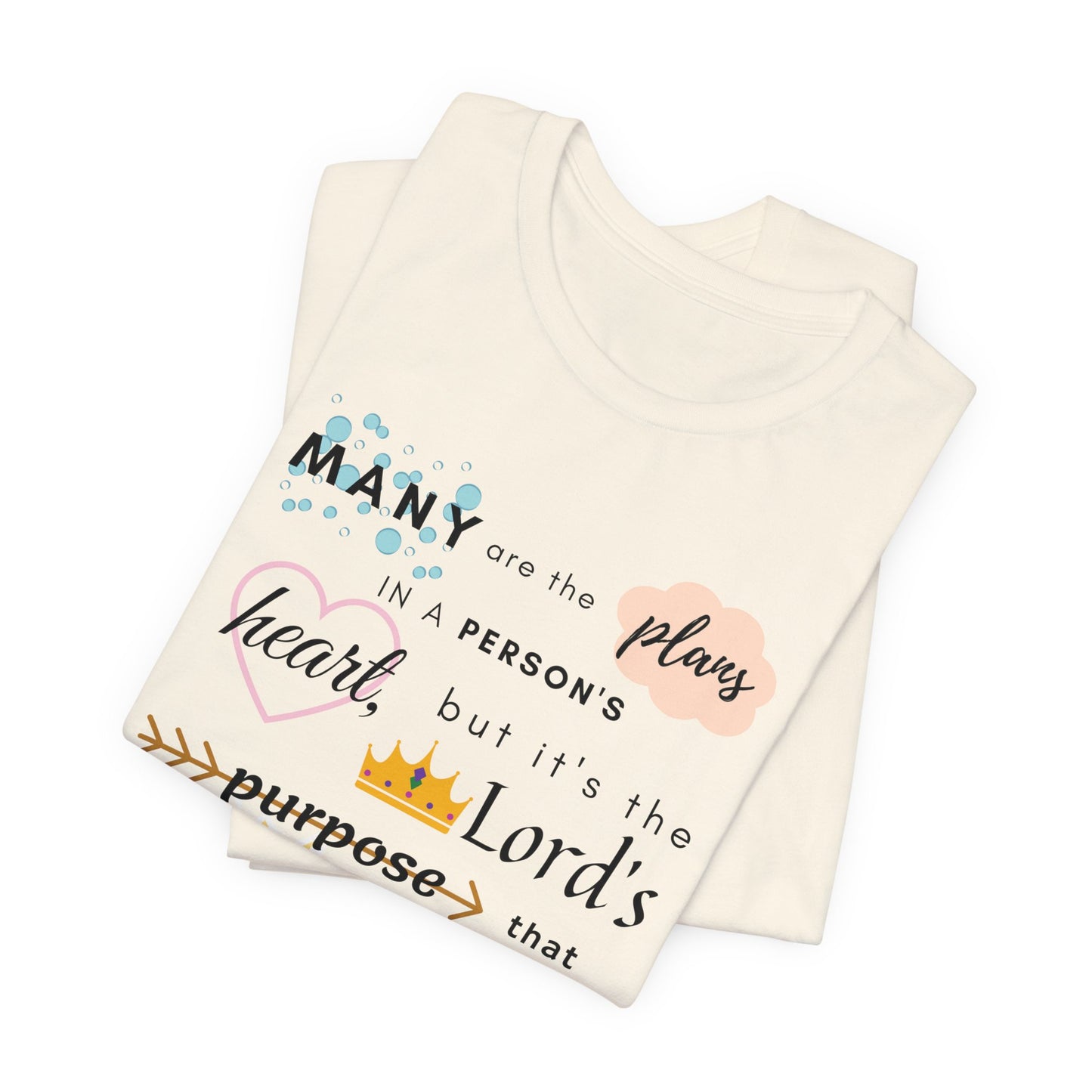 Proverbs 19:21 Bible Verse T-Shirt