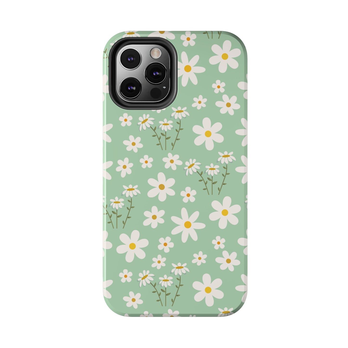 Mint Daisy Delight Tough Phone Case for iPhone and Samsung Galaxy