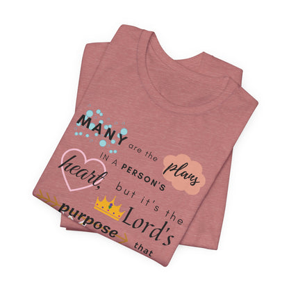 Proverbs 19:21 Bible Verse T-Shirt