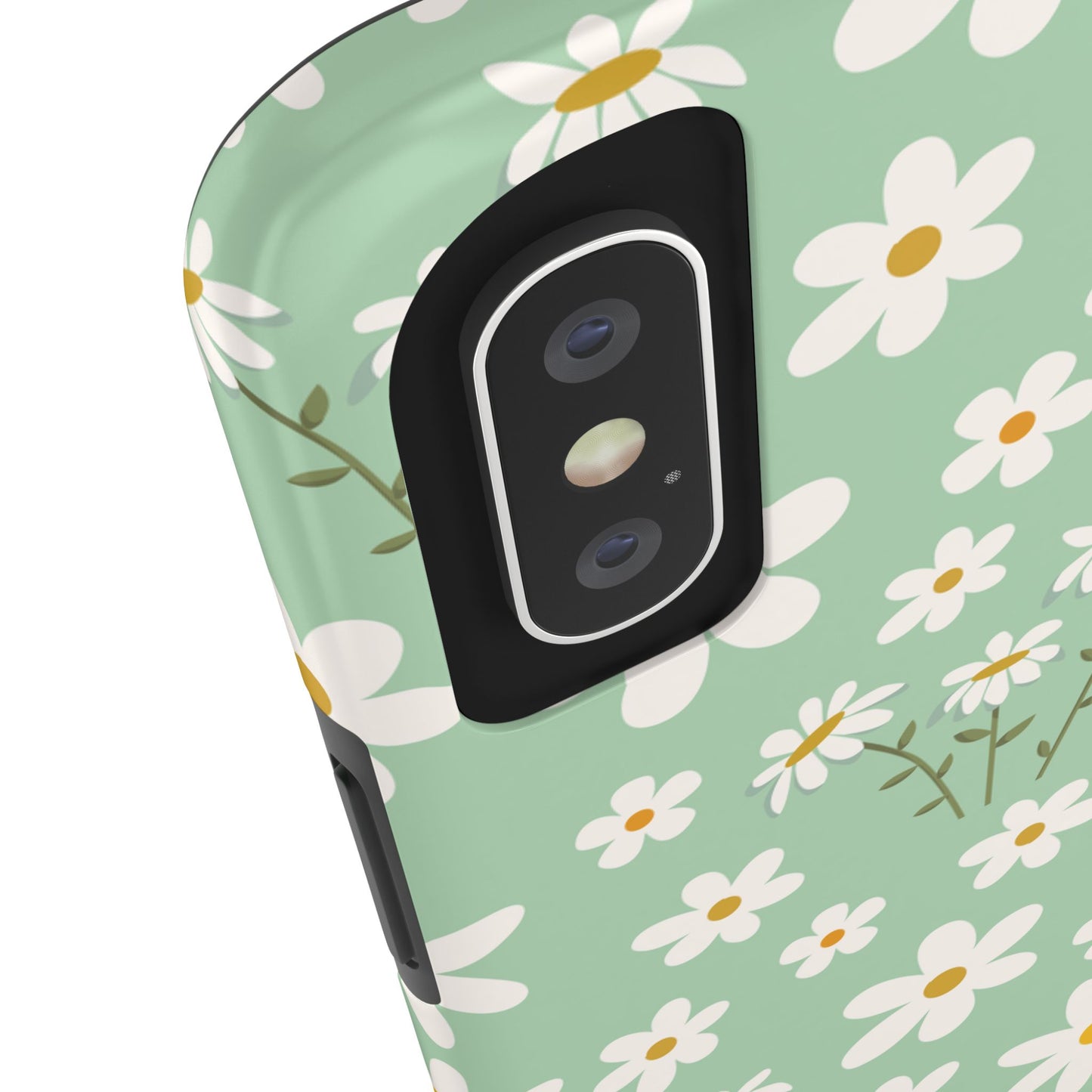 Mint Daisy Delight Tough Phone Case for iPhone and Samsung Galaxy