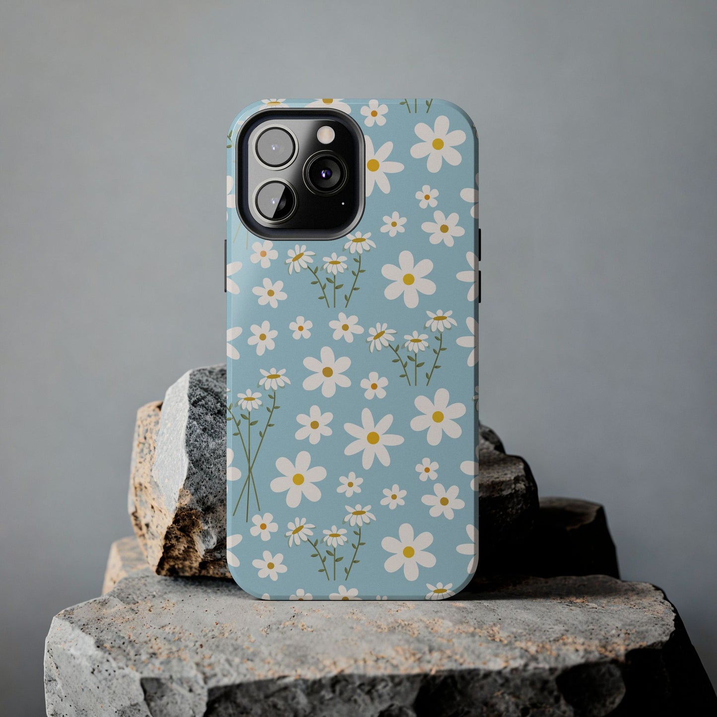 Sky Blue Daisy Tough Phone Case for iPhone and Samsung Galaxy