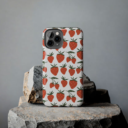 Tropical Strawberry Tough Phone Case for iPhone and Samsung Galaxy