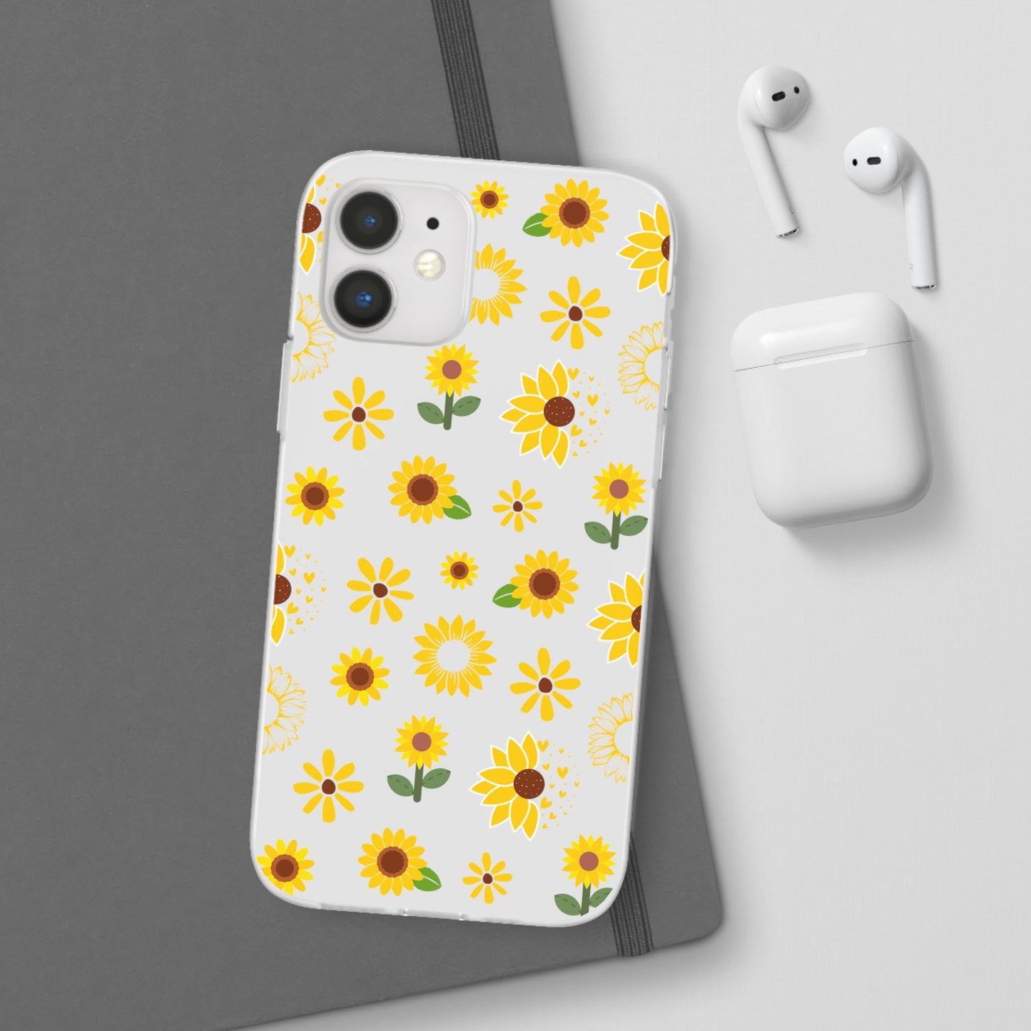 Sunflower Burst Flexible Phone Case iPhone Case Samsung Galaxy