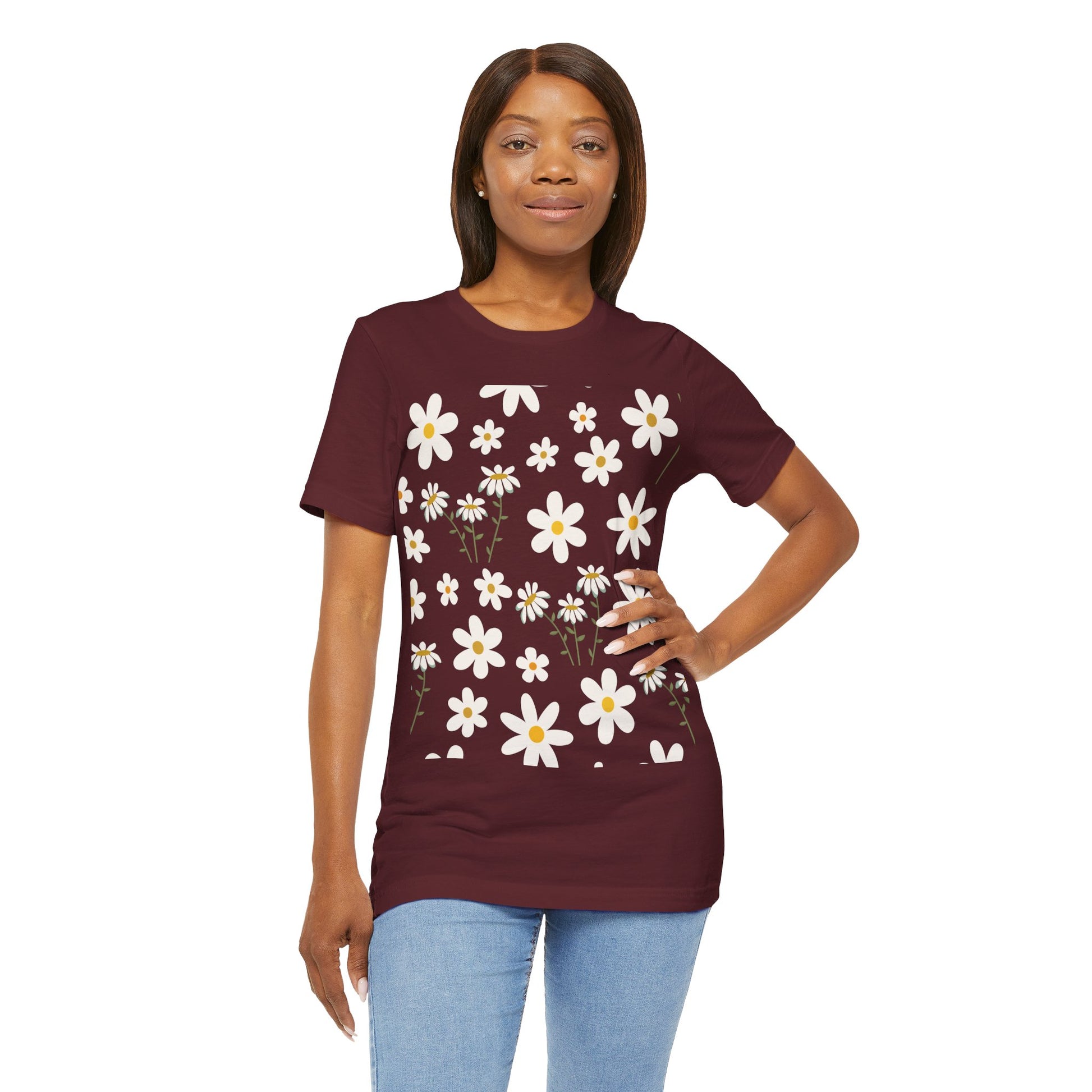 Daisy Meadow Flower Shirt - T - Shirt - Printify - Kristine Celestine