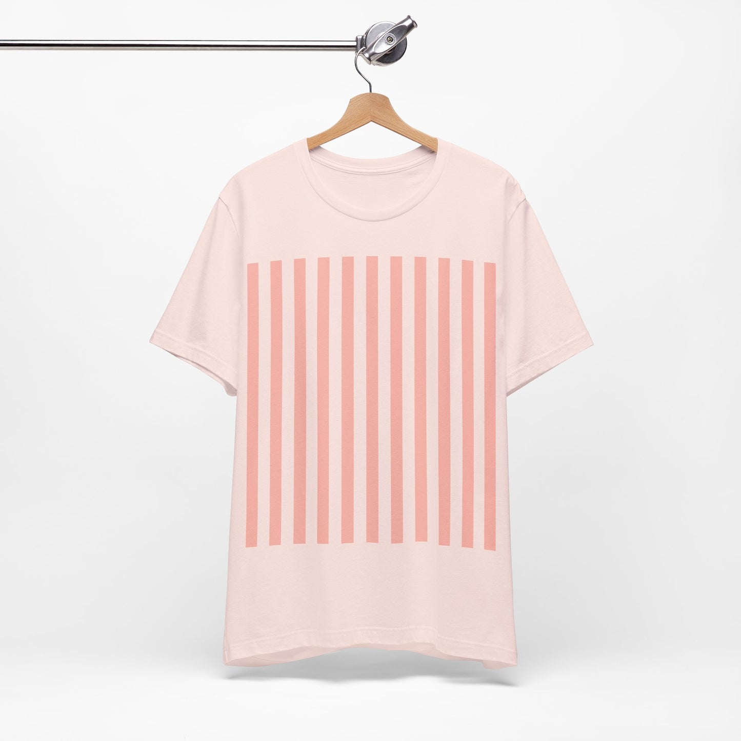 Coral Pink Stripes Shirt