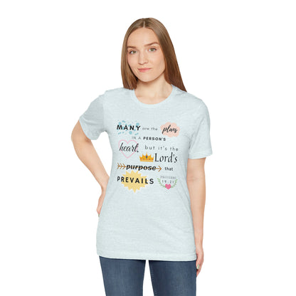 Proverbs 19:21 Bible Verse T-Shirt