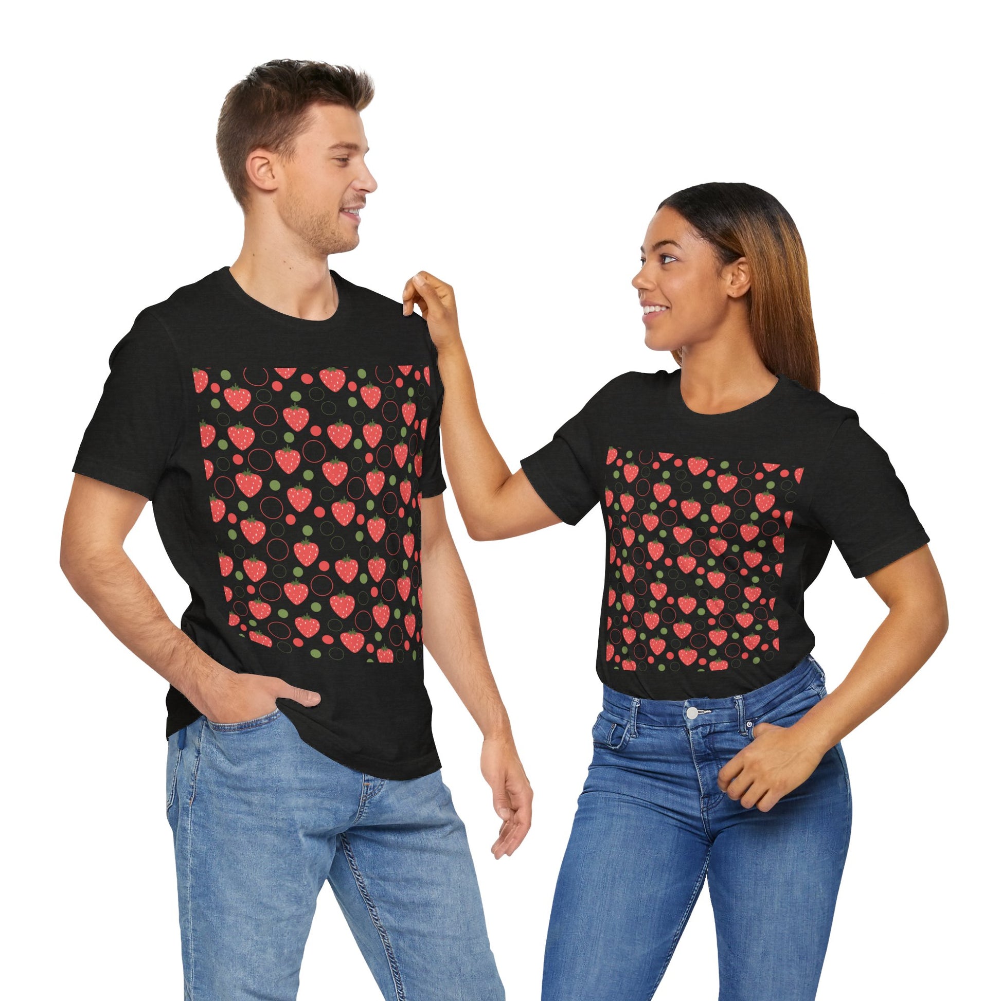 Red Strawberry Bubbles T - Shirt - T - Shirt - Kristine Celestine