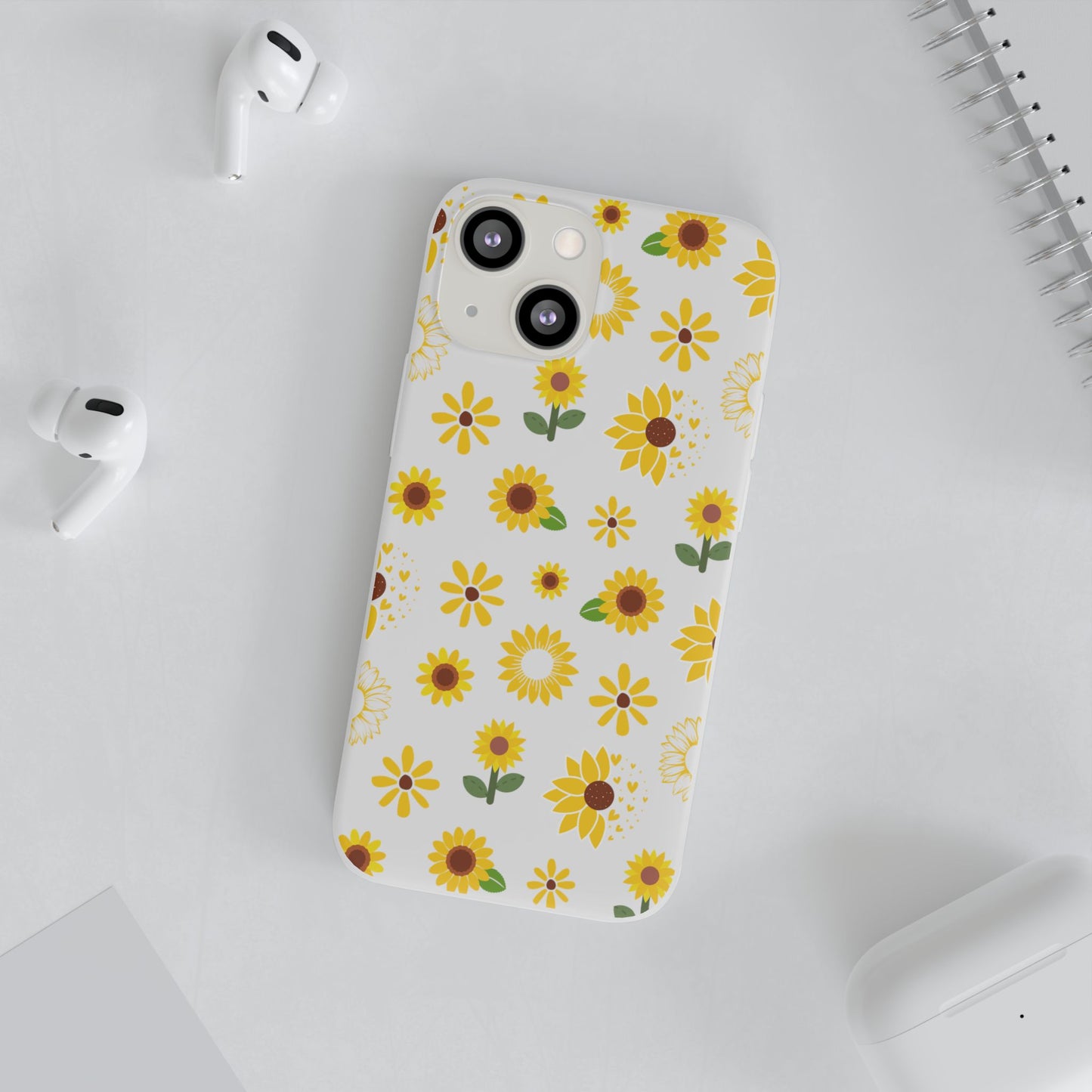 Sunflower Burst Flexible Phone Case iPhone Case Samsung Galaxy