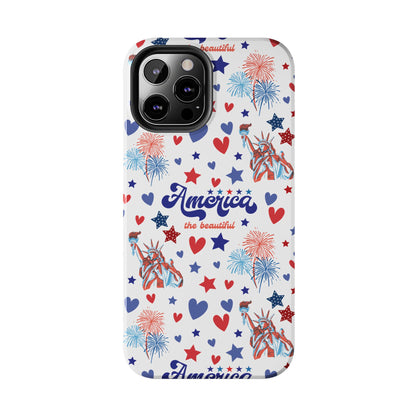 America the Beautiful Tough Phone Case for iPhone and Samsung Galaxy