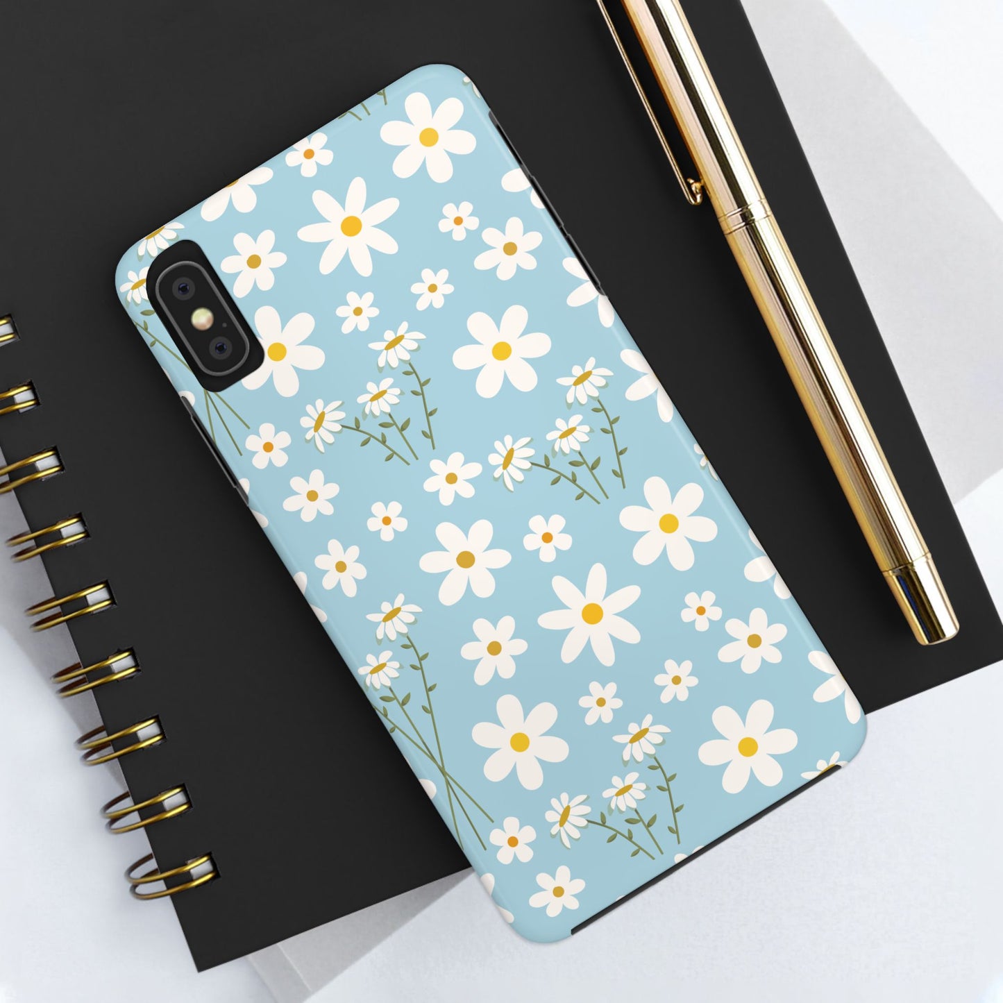 Sky Blue Daisy Tough Phone Case for iPhone and Samsung Galaxy