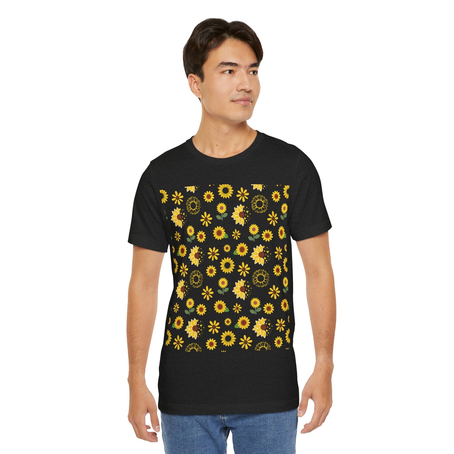 Camisa unisex con ráfaga de girasol