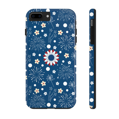 USA Daisy Fireworks Tough Phone Case for iPhone and Samsung Galaxy