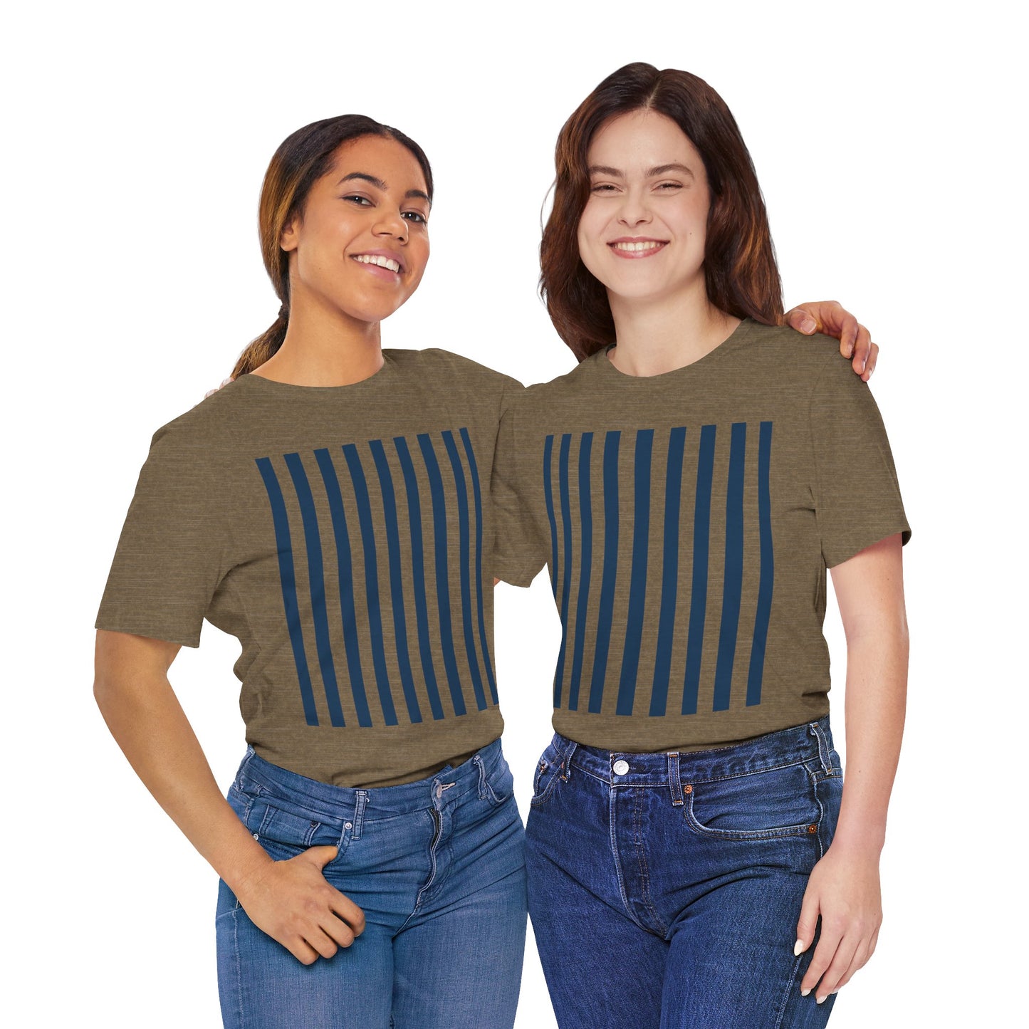 Navy Blue Stripes Shirt Royal Blue T-Shirts