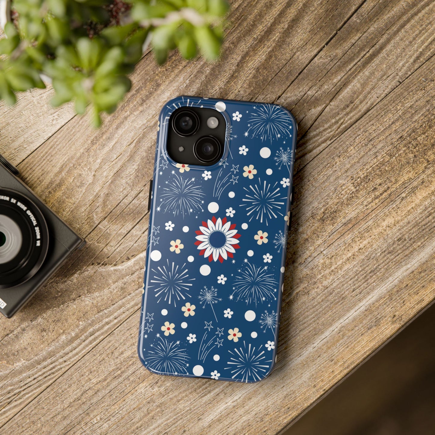 USA Daisy Fireworks Tough Phone Case for iPhone and Samsung Galaxy