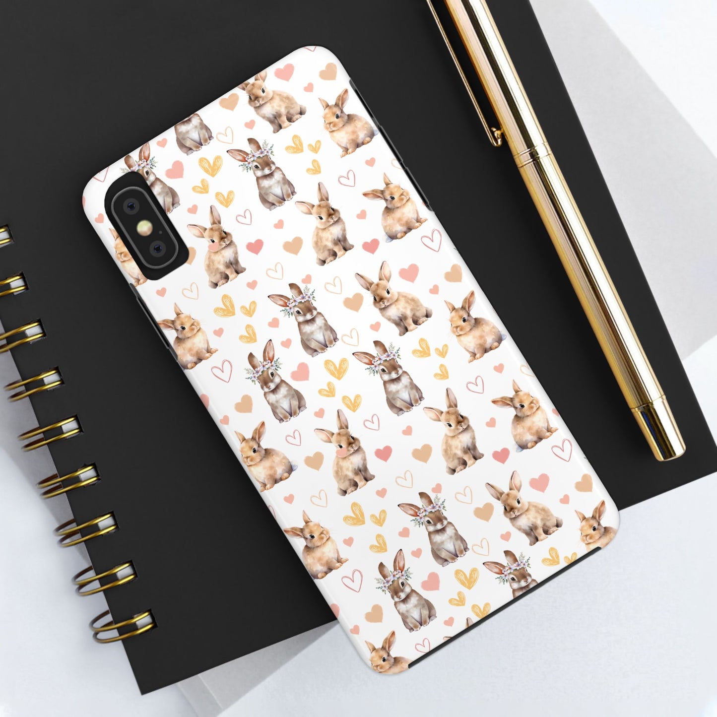 Bunny Love Tough Phone Case for iPhone and Samsung Galaxy