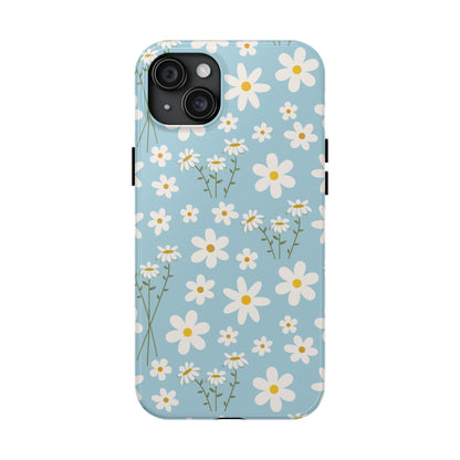 Sky Blue Daisy Tough Phone Case for iPhone and Samsung Galaxy