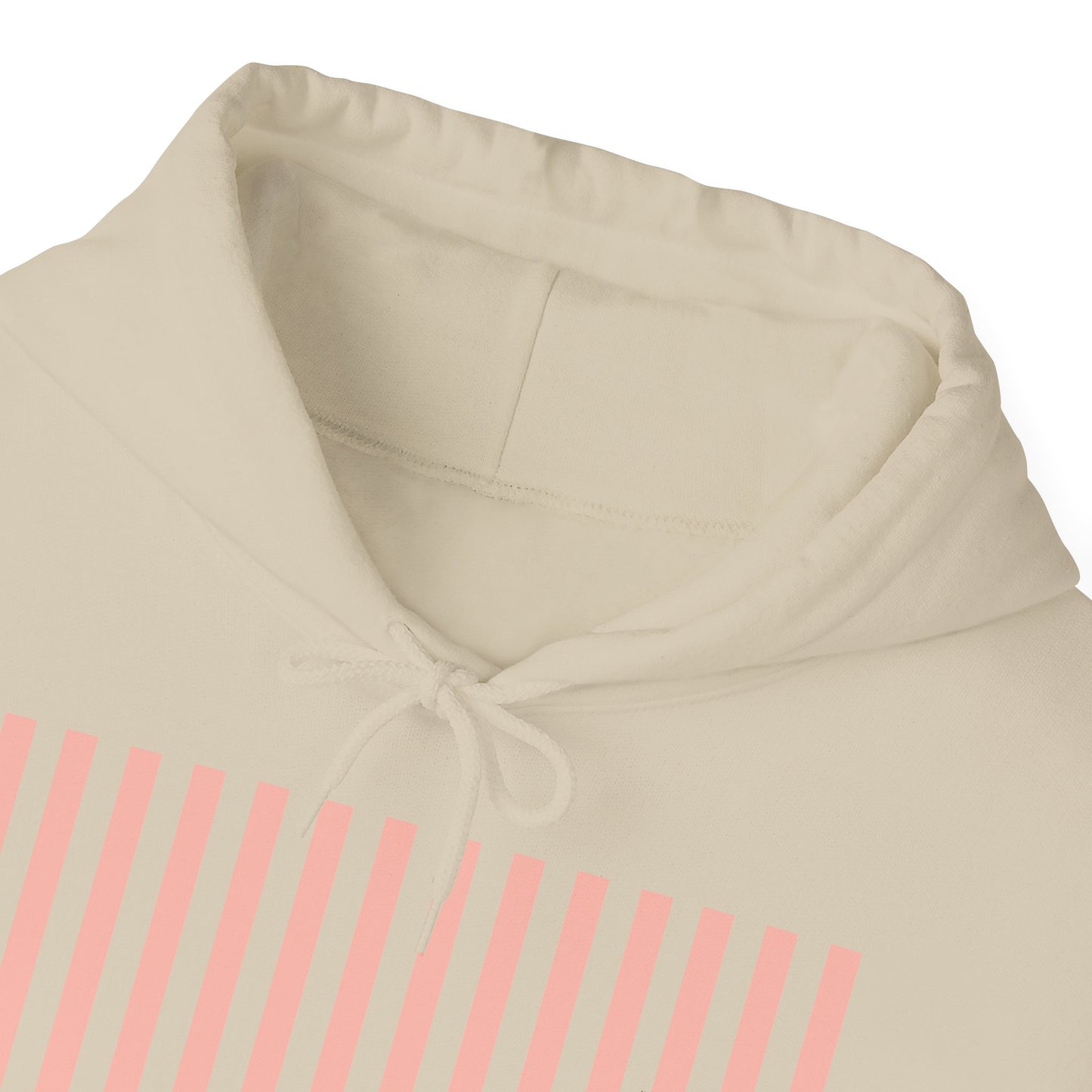 Coral Pink Stripes Hoodie - Hoodie - Kristine Celestine