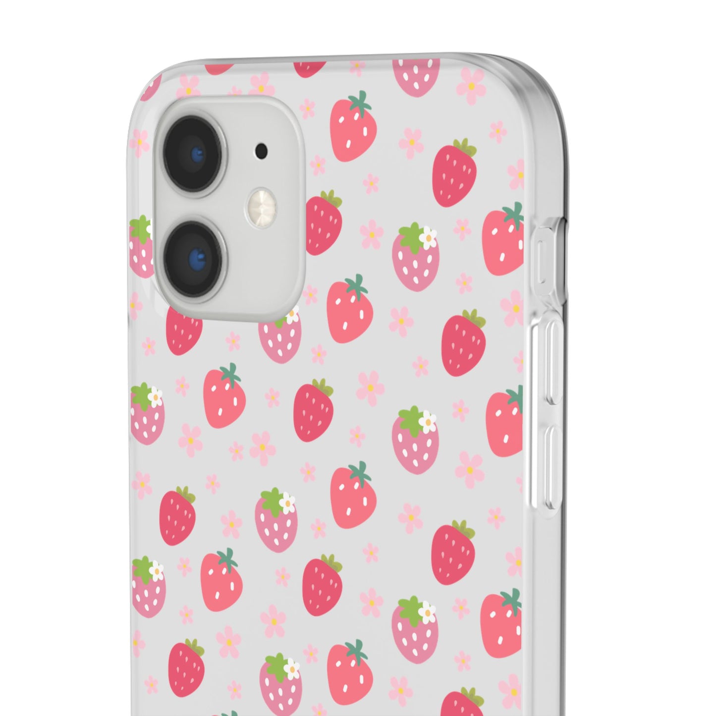 Strawberries and Daisies Flexible Phone Case iPhone Case Samsung Galaxy - Phone Case - Kristine Celestine