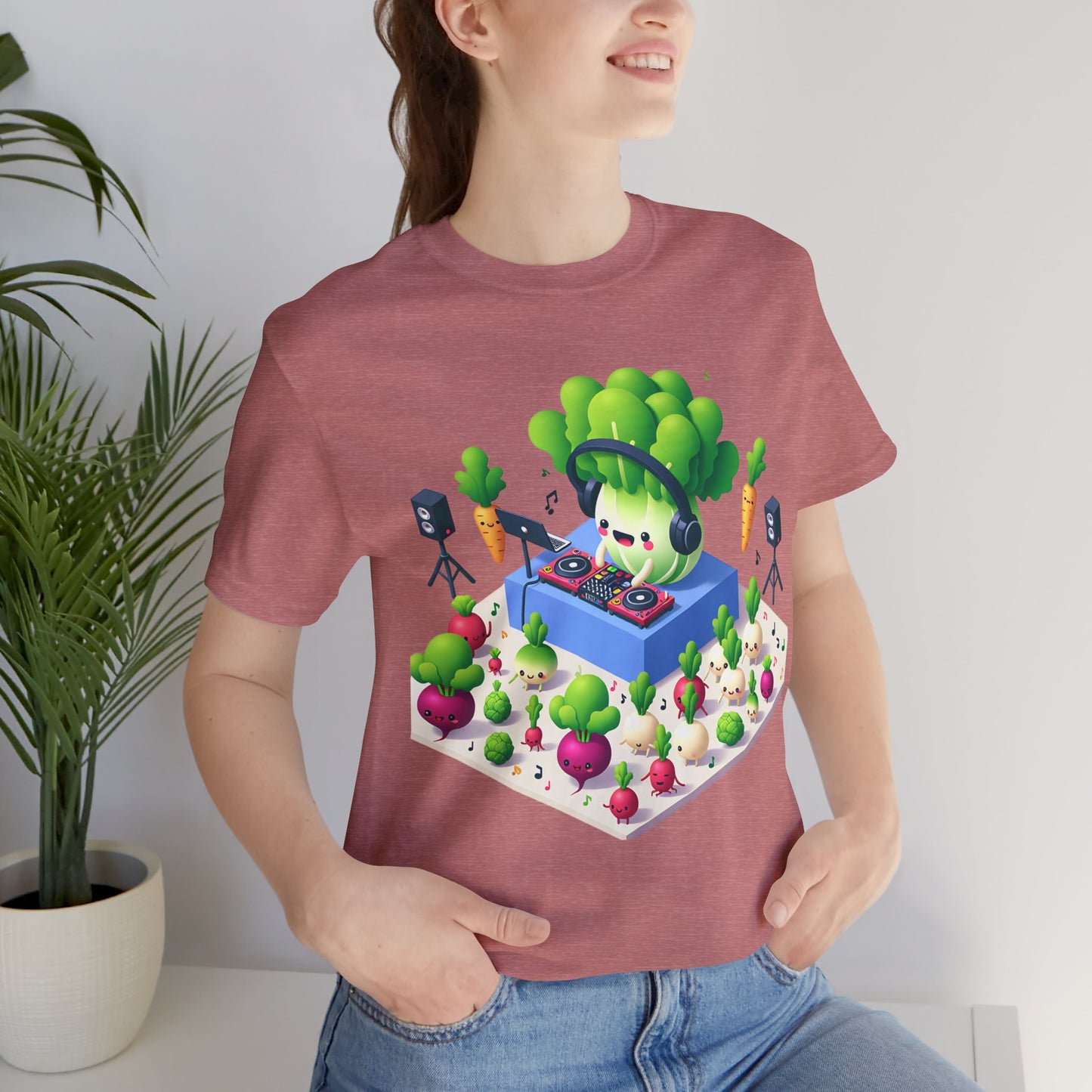 Veggie Party DJ Lettuce Turning Up the Beet T-Shirt