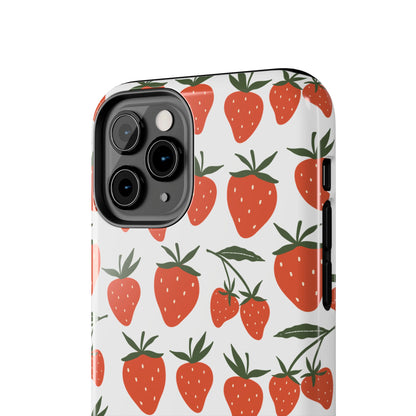 Tropical Strawberry Tough Phone Case for iPhone and Samsung Galaxy