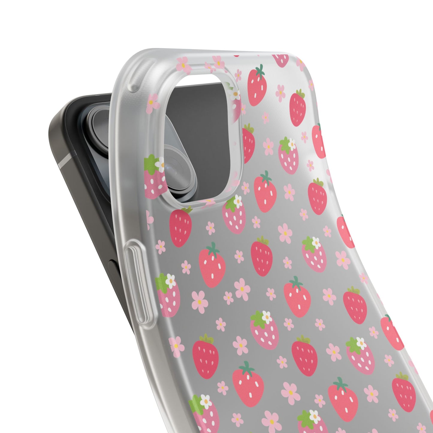 Strawberries and Daisies Flexible Phone Case iPhone Case Samsung Galaxy - Phone Case - Kristine Celestine