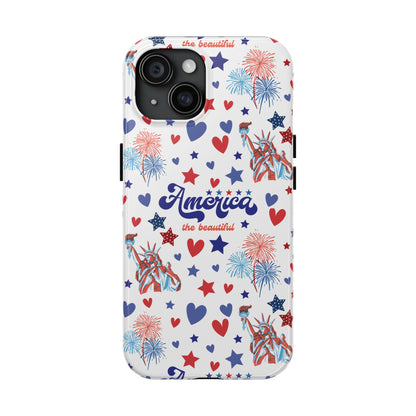 America the Beautiful Tough Phone Case for iPhone and Samsung Galaxy