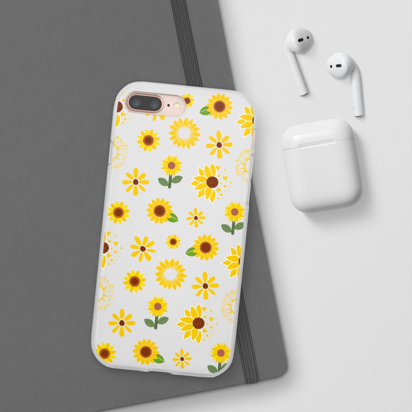 Sunflower Burst Flexible Phone Case iPhone Case Samsung Galaxy