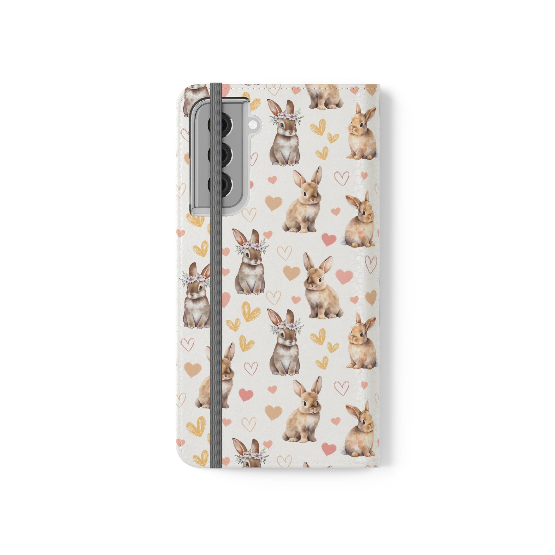 Bunny Love Flip Phone Case Cover with Pockets - Phone Case - Kristine Celestine