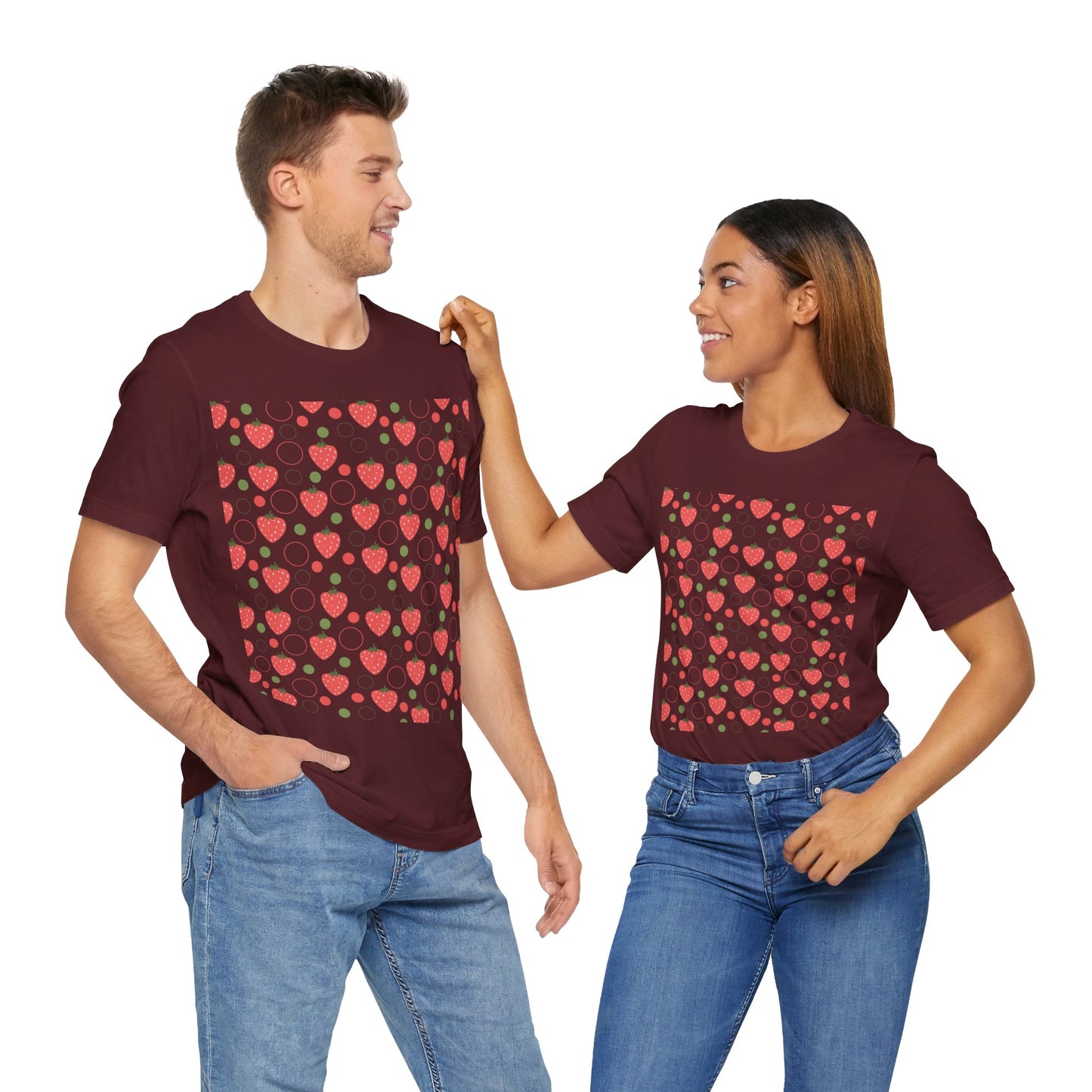 Red Strawberry Bubbles T - Shirt - T - Shirt - Kristine Celestine