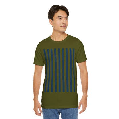 Navy Blue Stripes Shirt Royal Blue T-Shirts