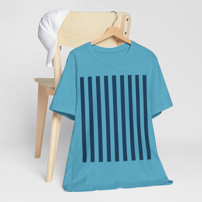 Navy Blue Stripes Shirt Royal Blue T-Shirts