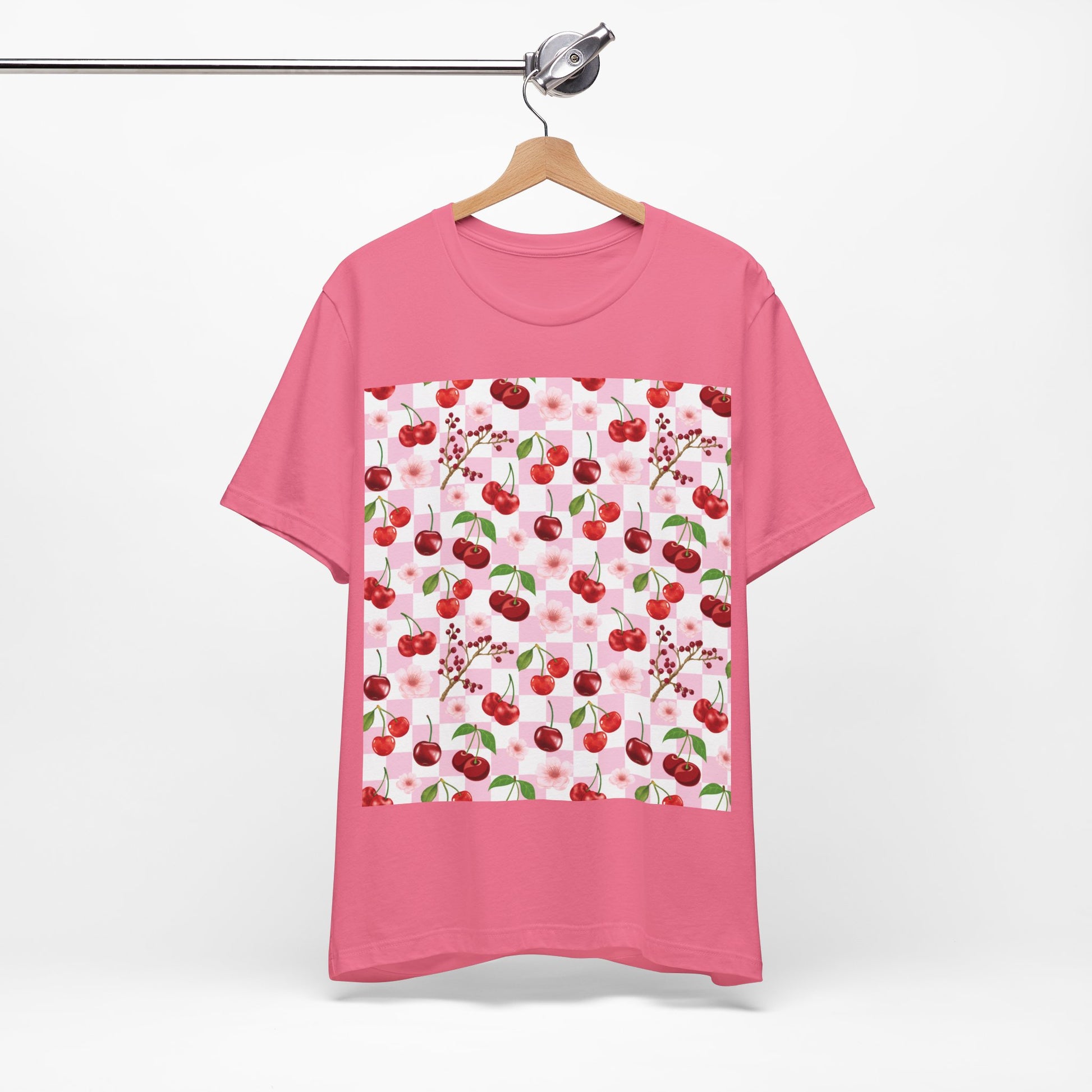 Cherry Checkerboard T - Shirt - T - Shirt - Kristine Celestine