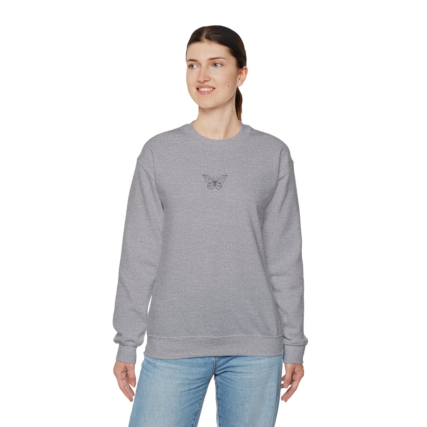 Simple Butterfly Crewneck Sweatshirt