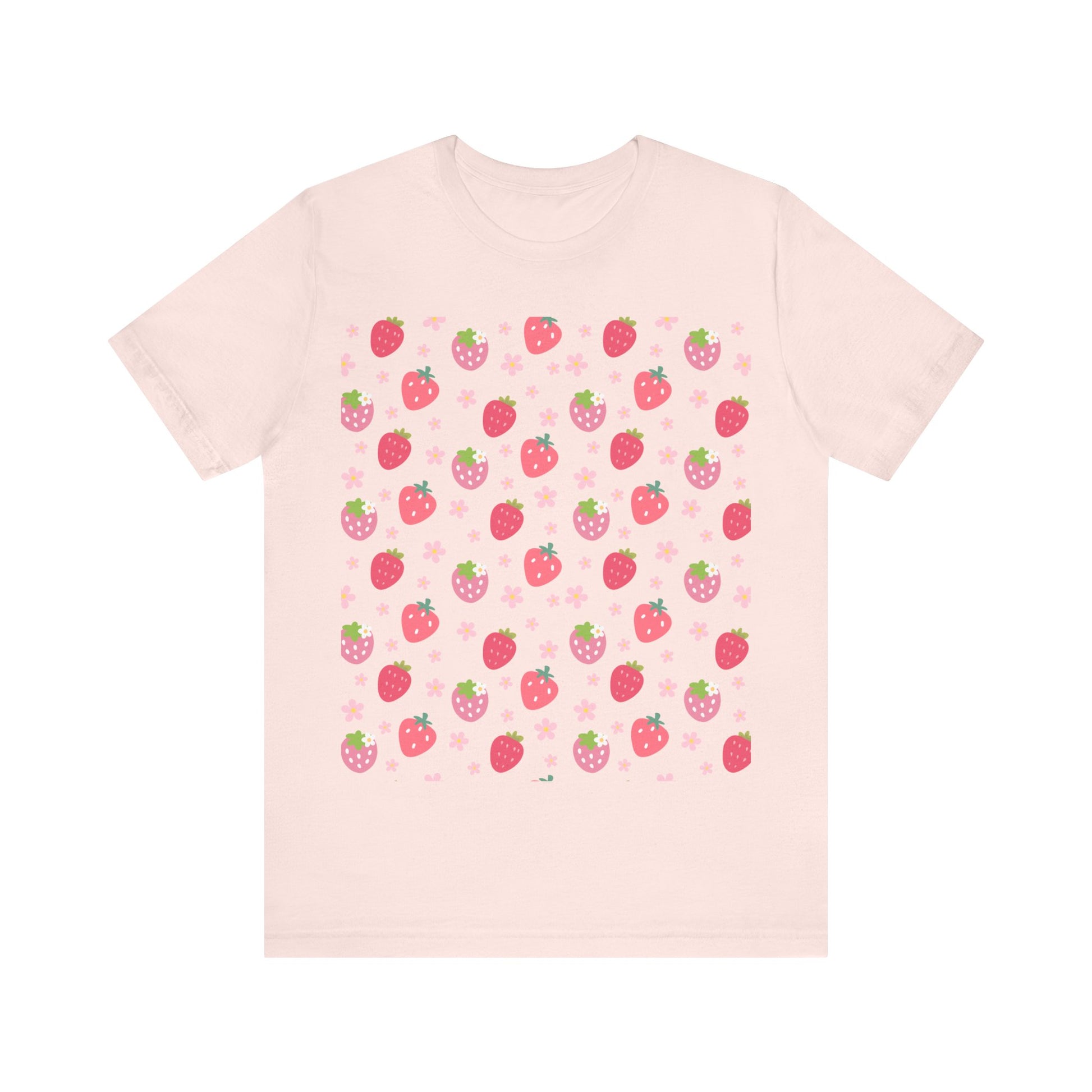 Strawberries and Daisies T - Shirt - T - Shirt - Kristine Celestine