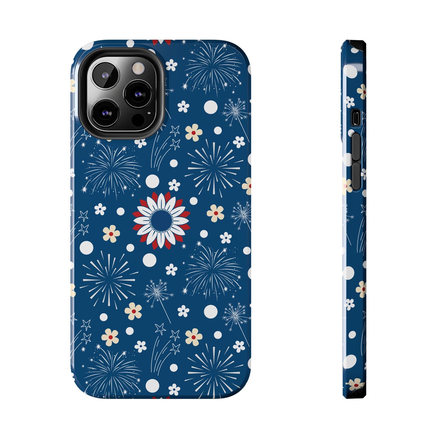 USA Daisy Fireworks Tough Phone Case for iPhone and Samsung Galaxy