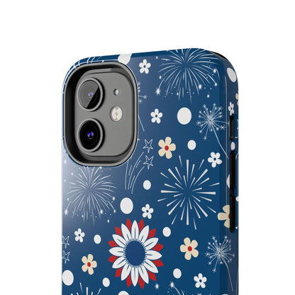 USA Daisy Fireworks Tough Phone Case for iPhone and Samsung Galaxy